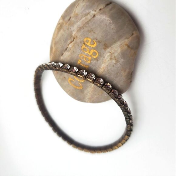 Crystal sparkle stretch bracelet formal look without annoying clasp! - Picture 1 of 2